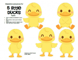 FREE*** Characters and pieces for 5 Little Ducks went Out One Day ...