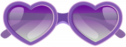 Purple Heart Sunglasses PNG Clipart Image | Gallery Yopriceville ...