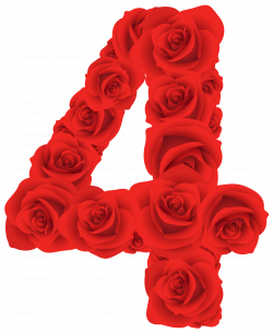 Red Roses Number Four PNG Clipart Image | Gallery Yopriceville ...