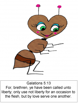 Christian Images In My Treasure Box: Home Drawn Ant Clipart