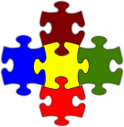 5 Piece Puzzle Clipart