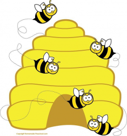 Honey bee clipart image cartoon honey bee flying around honey 2 ...