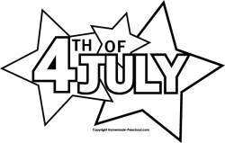 July 4th Clipart Black And White | Free download best July 4th ...