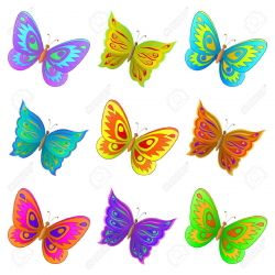 colorful butterfly clipart 5 | Clipart Station