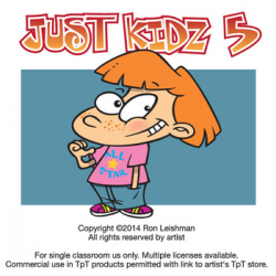 Just Kidz (Kids) Cartoon Clipart Vol. 5 by Ron Leishman Digital Toonage