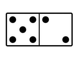 Domino With 5 Spots & 2 Spots | ClipArt ETC