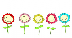5 Flowers Clipart Clip Art Smiling Flowers Clip Art- FLOWER CLIPARTS