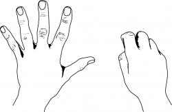 United States Style Counting Hands | ClipArt ETC