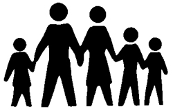 Five People Clipart