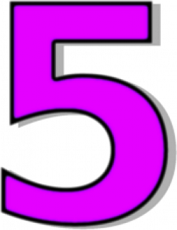 number 5 purple - /signs_symbol/alphabets_numbers/outlined_numbers ...