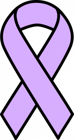Clipart - Periwinkle ribbon: Stomach & Esophageal Cancer
