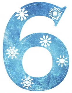 Snowflake Number 5 Clipart