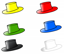 Clipart - Six Hats 3