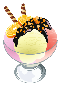 Ice cream sundae transparent picture 5 cliparts - Clipartix | ꧁Ice ...