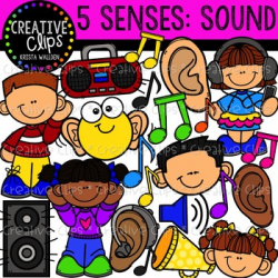 Sound: Five Senses Clipart {Creative Clips Clipart} | TpT