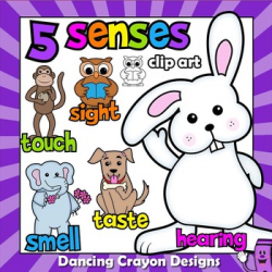 Five Senses Clip Art | Animals 5 senses by Dancing Crayon Designs