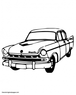 1950s Coloring Books | 1950s Car - Car coloring book pages | vintage ...