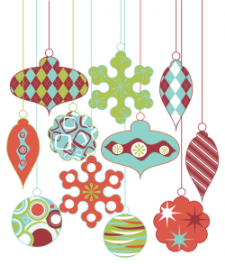 Christmas Ornament Vectors & Clipart ~~ Our Retro Christmas ...
