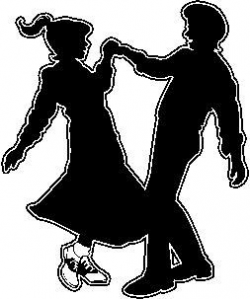 Silhouettes Dance Dancing Retro Couples Couples Sock Hop Silhouette ...