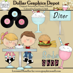50's Diner - Clip Art - Clip Art by Alice Smith - Dollar Graphics ...