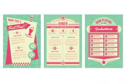 free 50's diner menu template | Best And Professional Templates