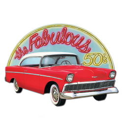 12ct) Beistle Rock and Roll Party Fabulous 50's Sign - Bulk Party ...