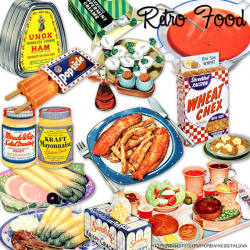 Retro Food | Vintage 50s | Cooking | Mid Century Modern | Clipart ...