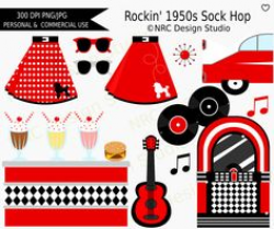 Fabulous 50's Clip Art | Party Ideas | Pinterest | Clip art, Elvis ...