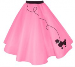 Girls 50's Poodle Skirt PURPLE Medium Child size 7-8-9 you can get ...