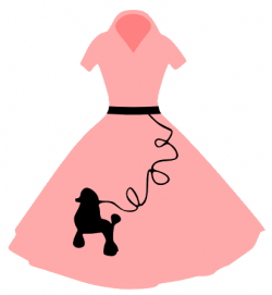 FREE SVG poodle skirt dress | Silhouette | Pinterest | Poodle skirts ...