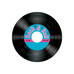 50's Rock & Roll Record Coasters