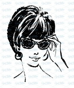 50s Woman Clipart Woman with sunglasses | crafts | Pinterest | Craft