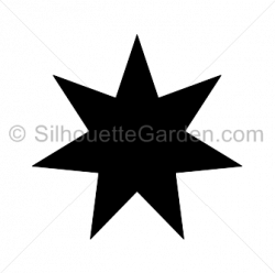 Seven Pointed Star Silhouette