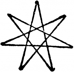 Seven Point Heptagram Star | ClipArt ETC
