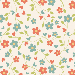 Clipart - Colorful Floral Pattern Background 7