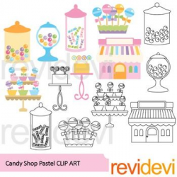 Candy shop clip art | Candy shop, Fonts and Graphics