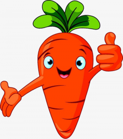Cartoon Sticks Of Carrot, Cartoon Food, Carrot, Thumbs Up PNG Image ...