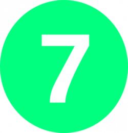 Number 7, Rounded, Circle Clip Art at Clker.com - vector clip art ...