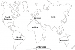 Seven Continents Map Elementary | printable continents map puzzle ...