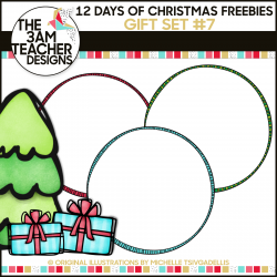 12 Days of Christmas Freebies: Free Holiday Clipart Gift #7 from The ...