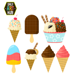 Yummy Ice Cream Clip Art Set – Daily Art Hub – Free Clip Art Everyday