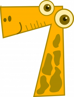 Clipart - Number Animals 7