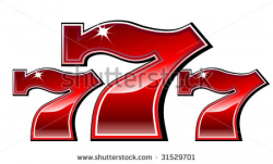Lucky Seven Red Clipart