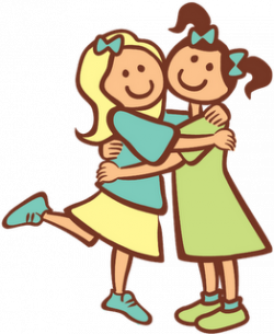 Sisters Hugging Clipart | Jeanne Bo Beanne | Pinterest | Hug