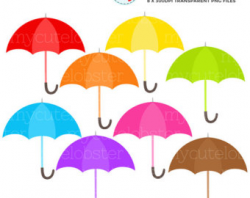 Umbrella clipart rainbow umbrella - Pencil and in color umbrella ...
