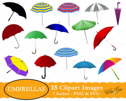Umbrella SVG Clipart Images, Umbrella Images, Umbrellas, Rain Cover ...