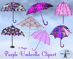 Umbrella Clipart, Parasol Clipart, Purple Umbrella Clipart Umbrella ...