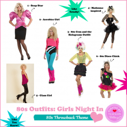Fun 80s Party Outfits for a Girls Night In: Like Totally!