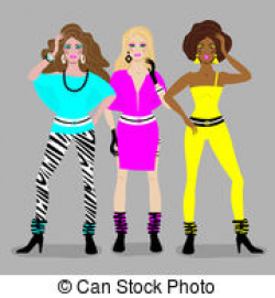 Disco clipart 80's - Pencil and in color disco clipart 80's