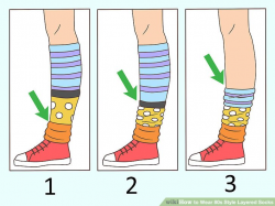 How to Wear 80s Style Layered Socks: 12 Steps (with Pictures)